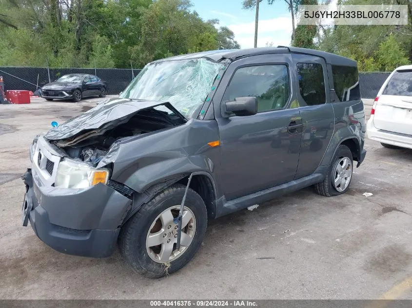 5J6YH2H33BL006778 2011 Honda Element Lx