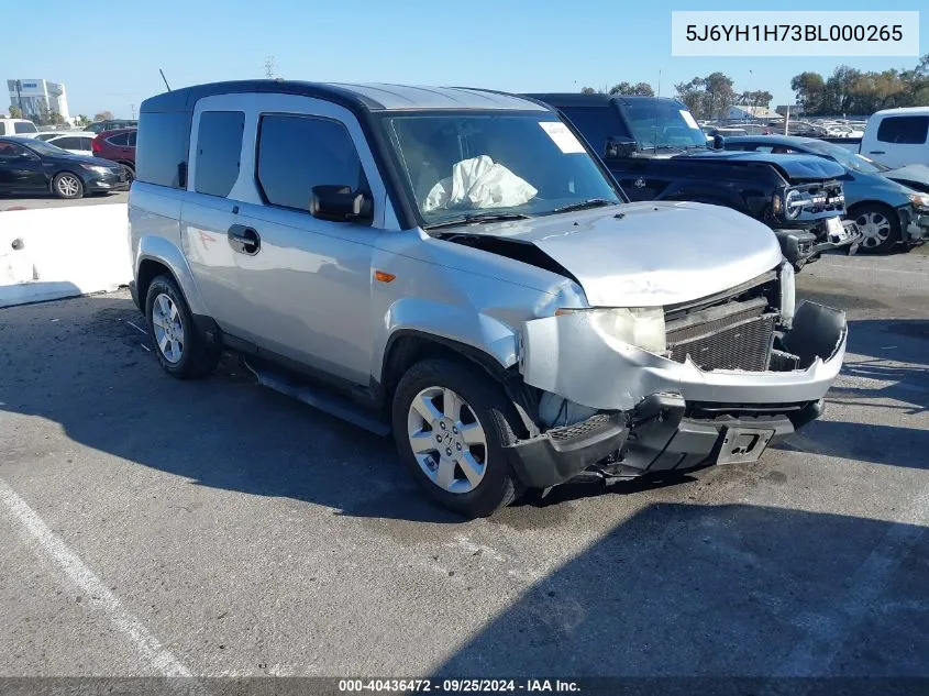 5J6YH1H73BL000265 2011 Honda Element Ex