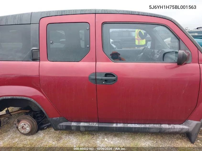 5J6YH1H75BL001563 2011 Honda Element Ex