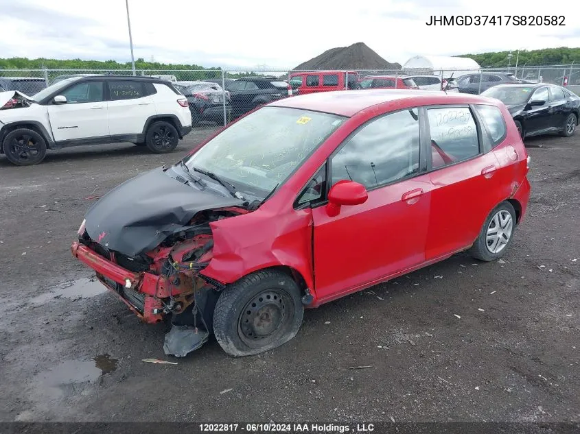 JHMGD37417S820582 2007 Honda Fit