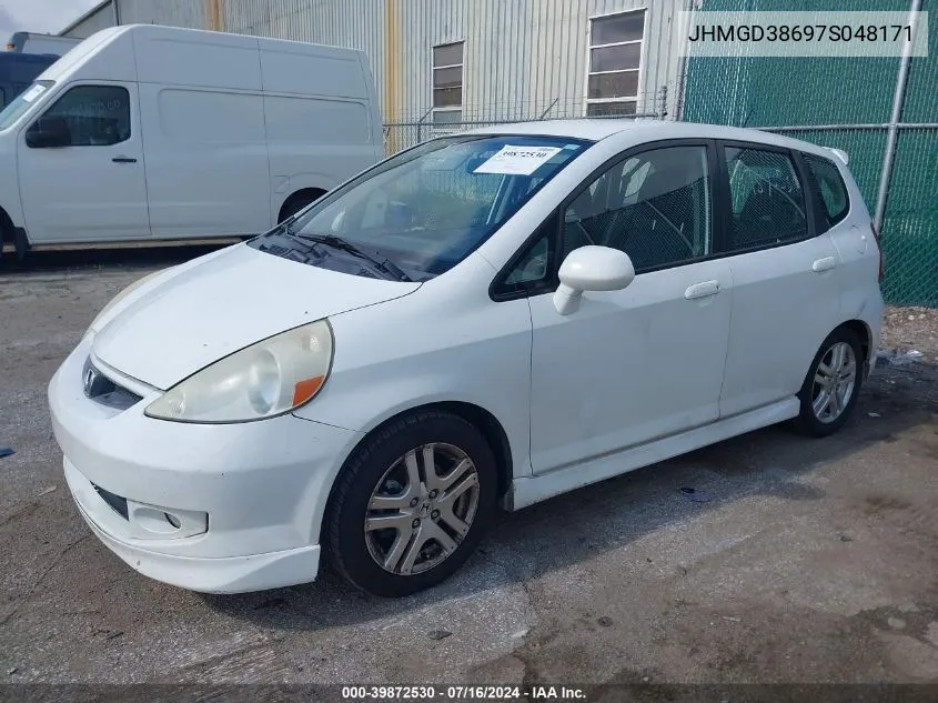 JHMGD38697S048171 2007 Honda Fit Sport