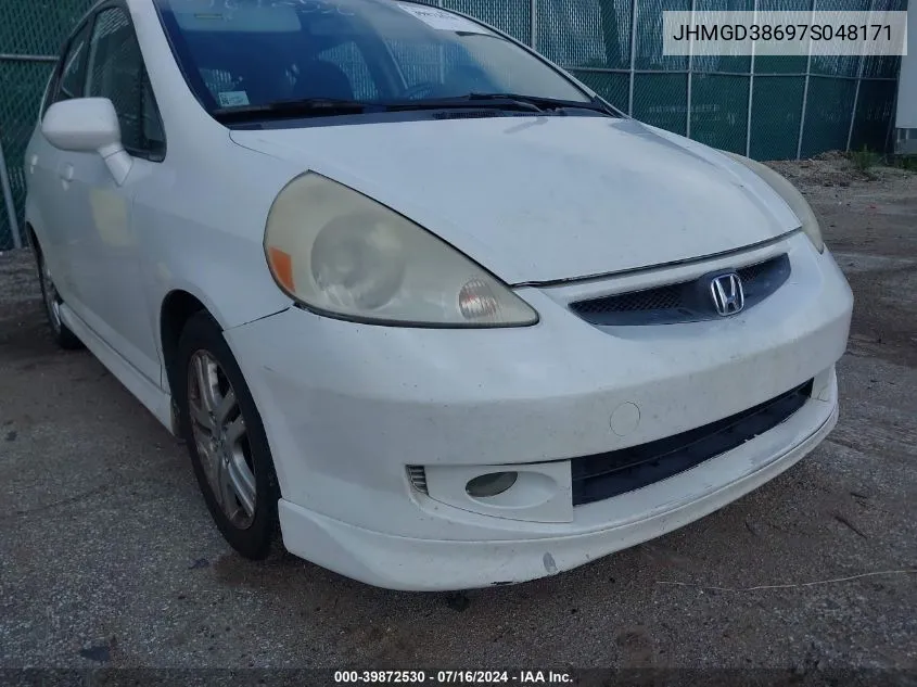 JHMGD38697S048171 2007 Honda Fit Sport