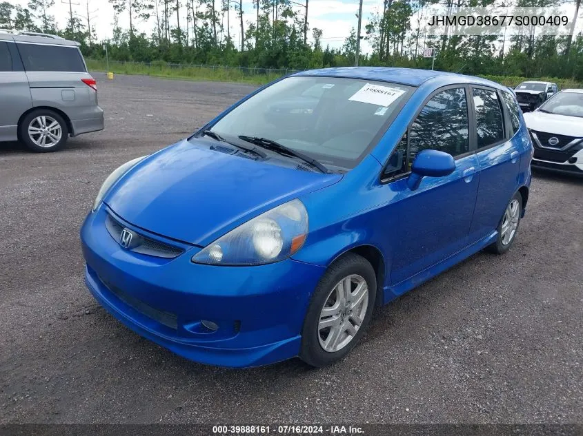 JHMGD38677S000409 2007 Honda Fit Sport