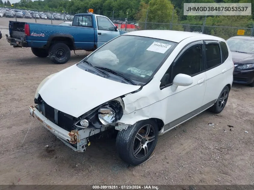 JHMGD38487S053537 2007 Honda Fit