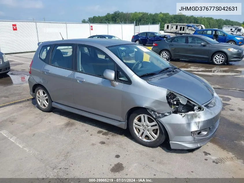 JHMGD37677S042631 2007 Honda Fit Sport