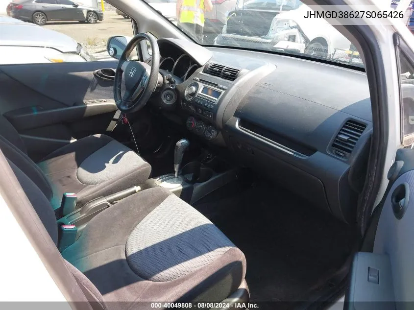 JHMGD38627S065426 2007 Honda Fit Sport