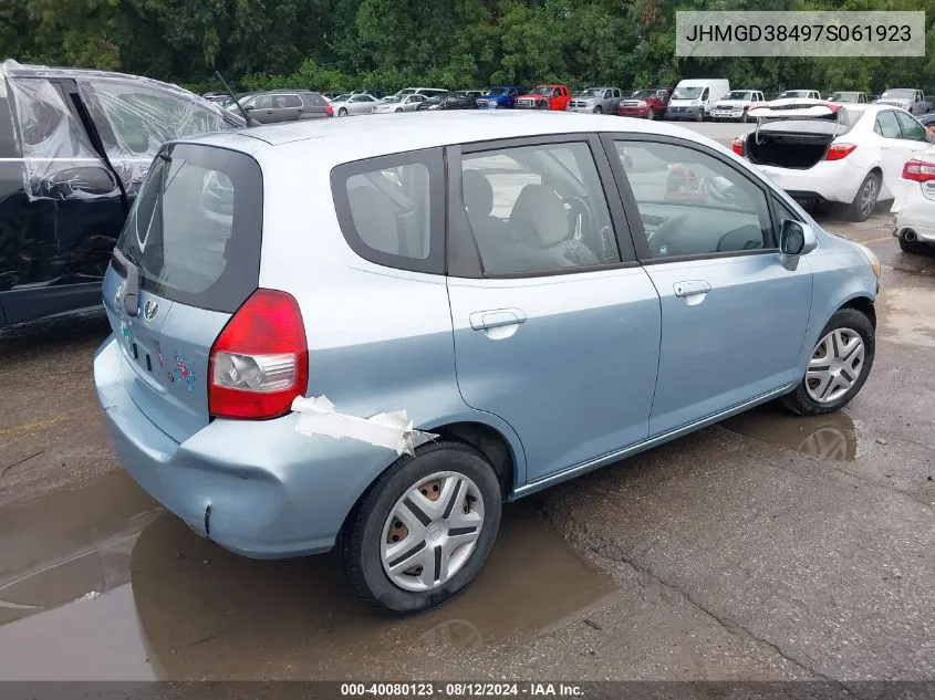 JHMGD38497S061923 2007 Honda Fit