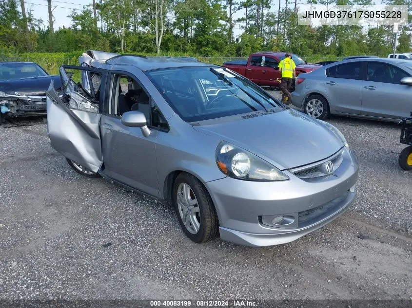 JHMGD37617S055228 2007 Honda Fit Sport