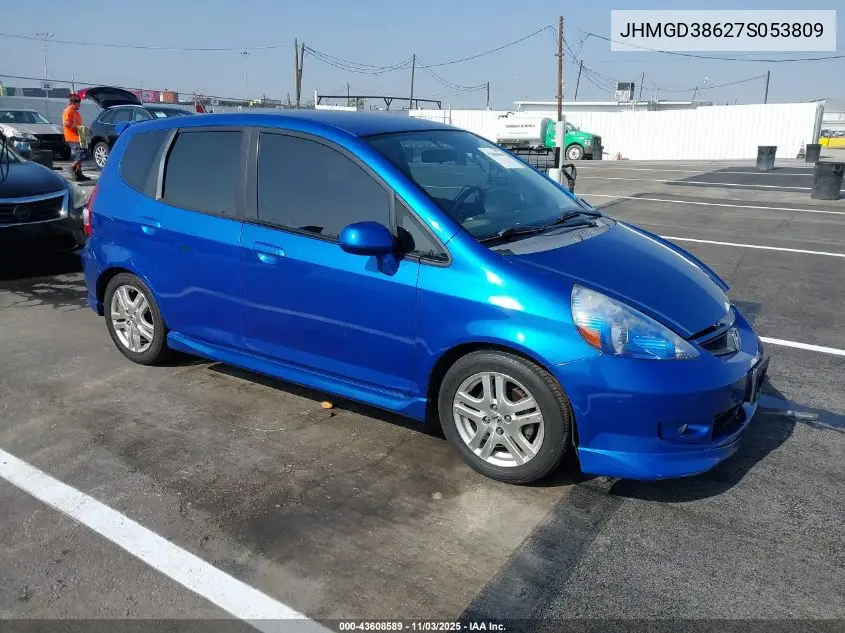 JHMGD38627S053809 2007 Honda Fit Sport
