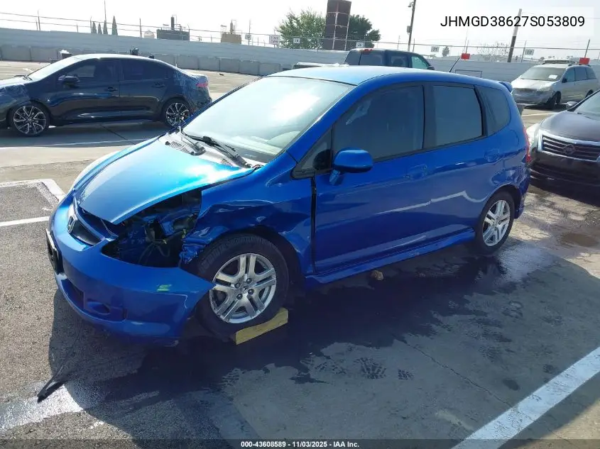 JHMGD38627S053809 2007 Honda Fit Sport