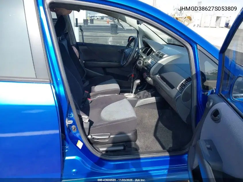 JHMGD38627S053809 2007 Honda Fit Sport