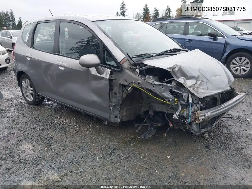 JHMGD38607S031775 2007 Honda Fit Sport