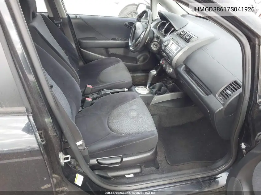 JHMGD38617S041926 2007 Honda Fit Sport
