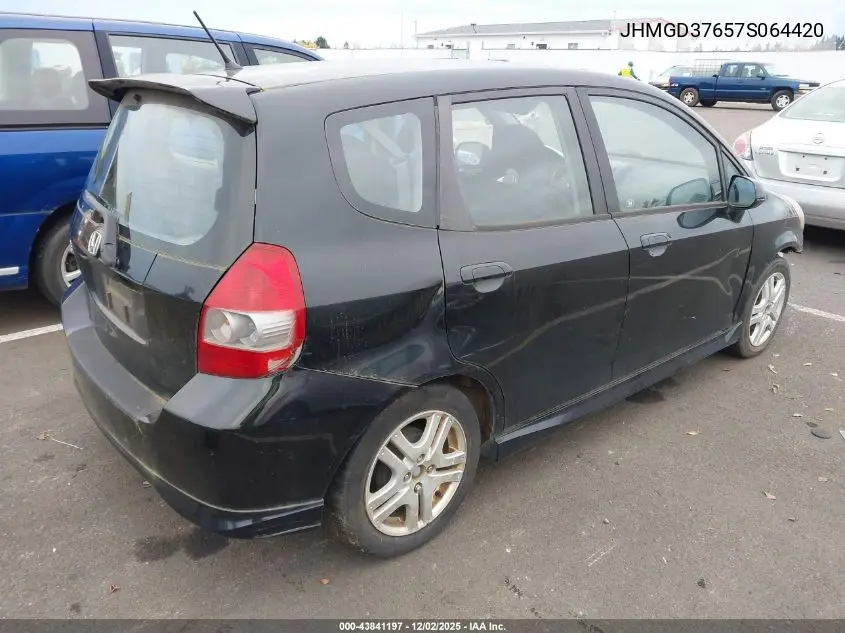 JHMGD37657S064420 2007 Honda Fit Sport