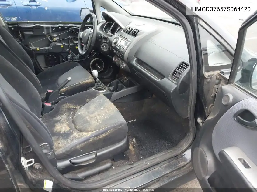 JHMGD37657S064420 2007 Honda Fit Sport