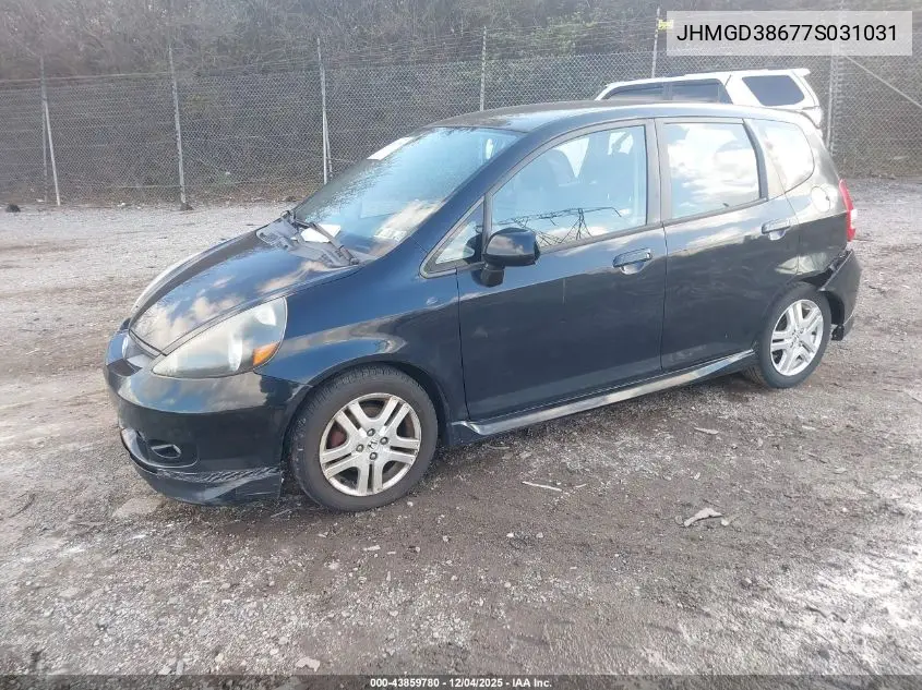 JHMGD38677S031031 2007 Honda Fit Sport