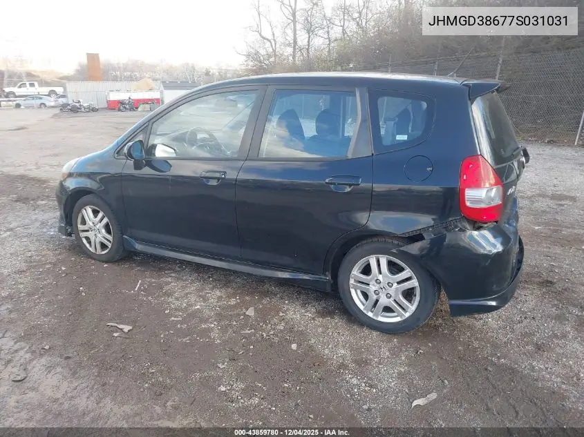 JHMGD38677S031031 2007 Honda Fit Sport