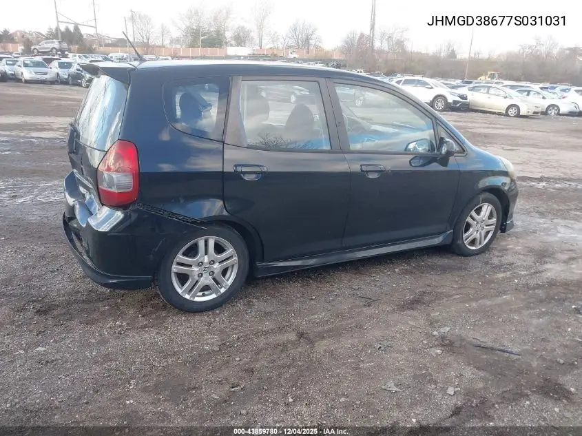 JHMGD38677S031031 2007 Honda Fit Sport
