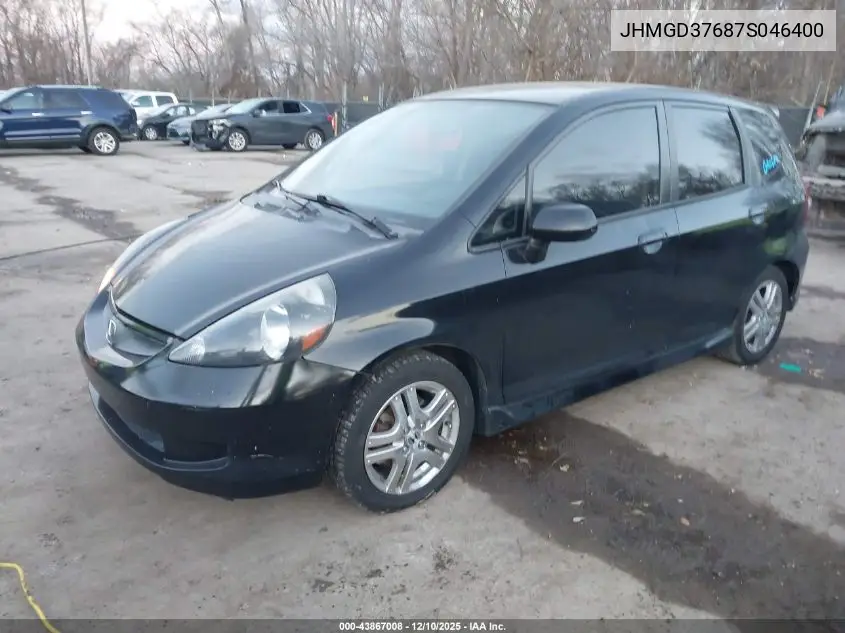 JHMGD37687S046400 2007 Honda Fit Sport