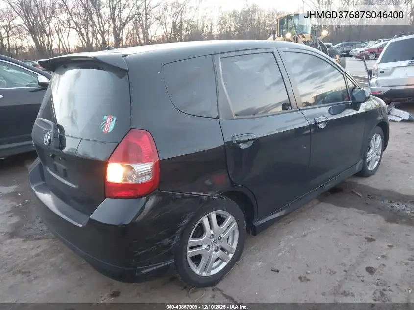 JHMGD37687S046400 2007 Honda Fit Sport