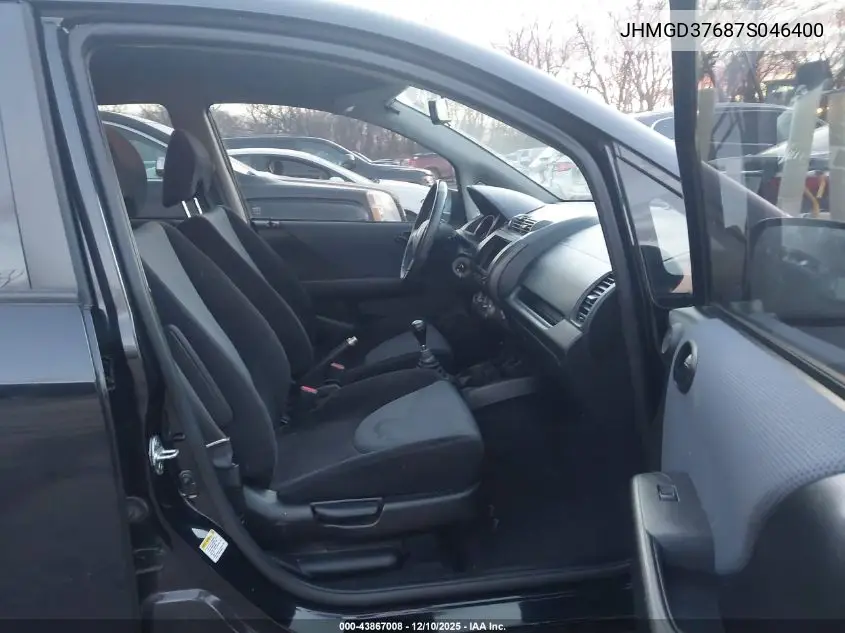 JHMGD37687S046400 2007 Honda Fit Sport