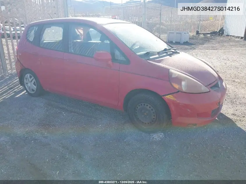 JHMGD38427S014216 2007 Honda Fit
