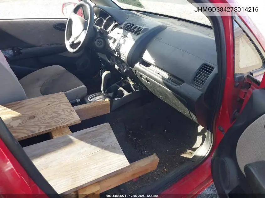 JHMGD38427S014216 2007 Honda Fit