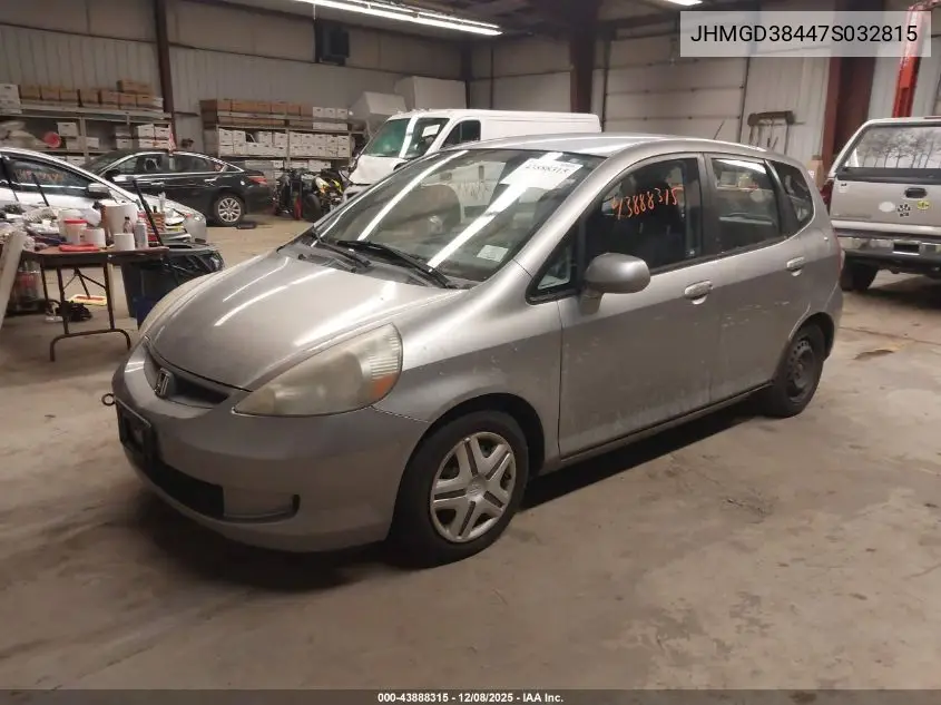 JHMGD38447S032815 2007 Honda Fit