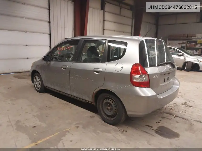 JHMGD38447S032815 2007 Honda Fit