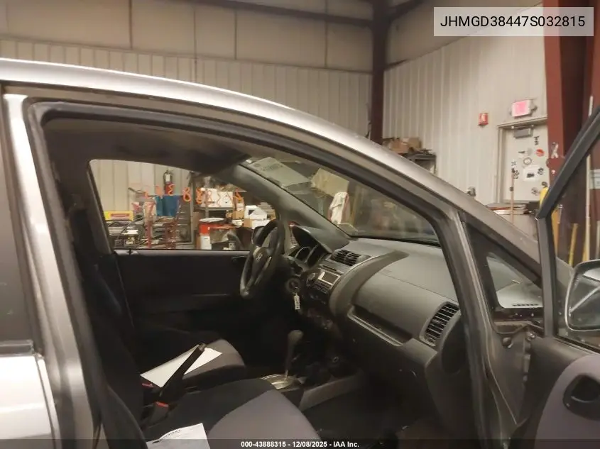 JHMGD38447S032815 2007 Honda Fit