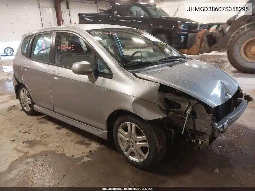 JHMGD38607S058295 2007 Honda Fit Sport