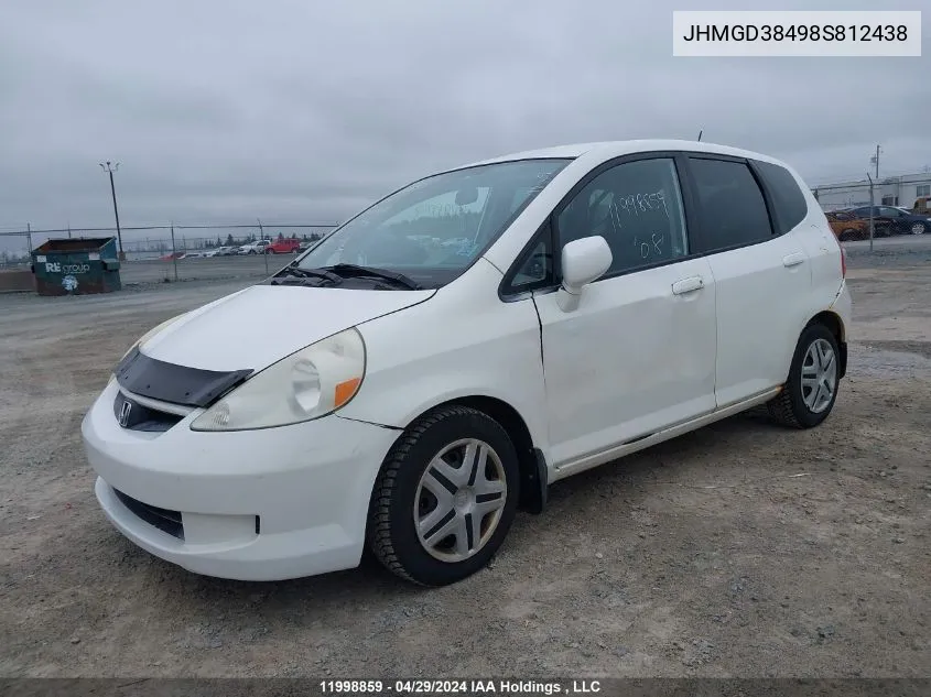 JHMGD38498S812438 2008 Honda Fit