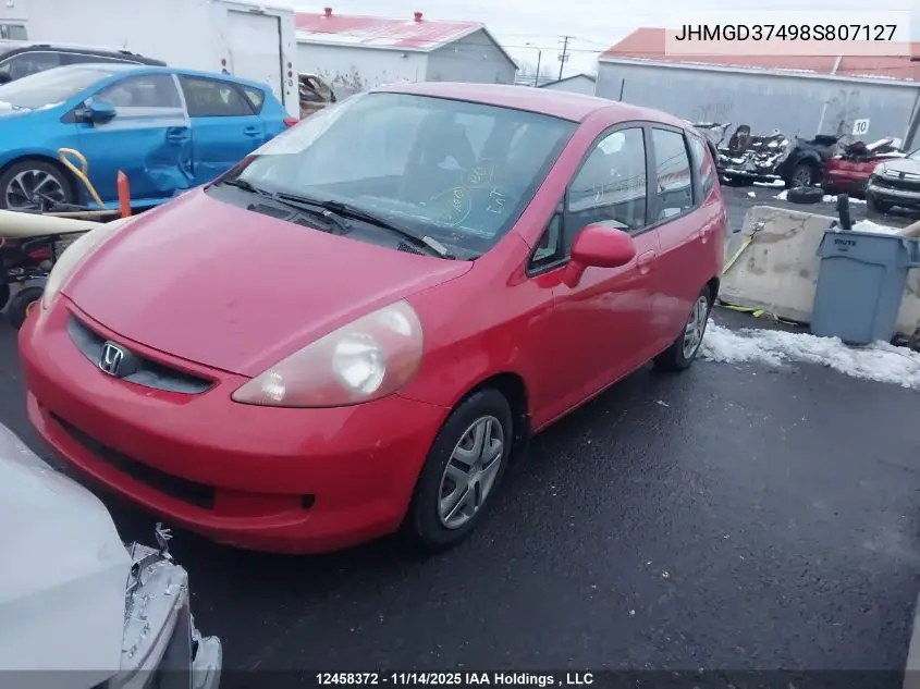 JHMGD37498S807127 2008 Honda Fit