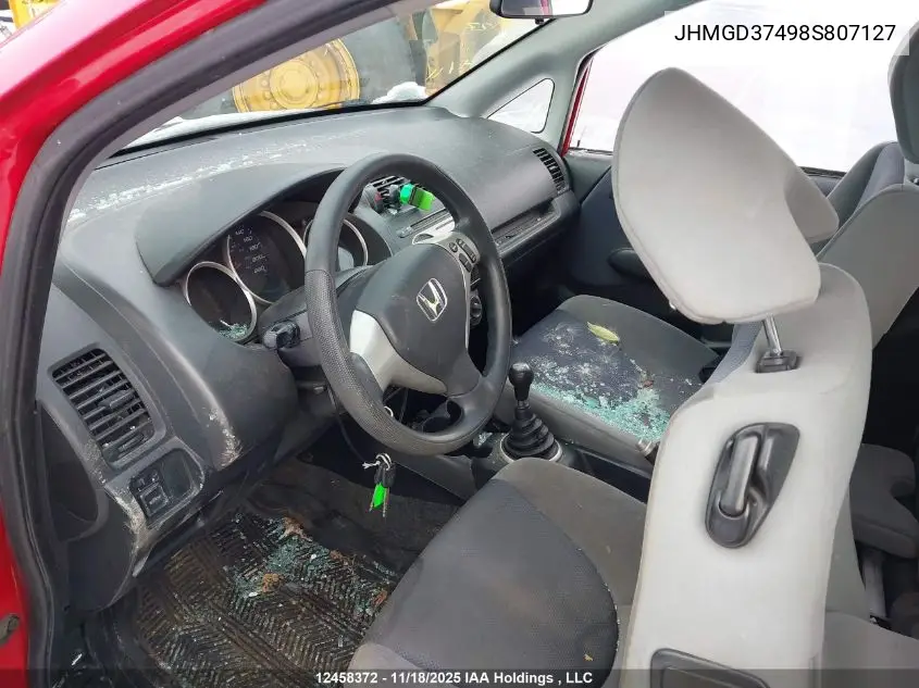 JHMGD37498S807127 2008 Honda Fit