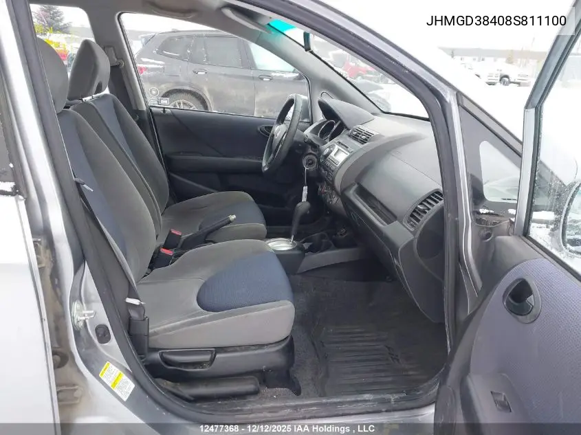 JHMGD38408S811100 2008 Honda Fit Dx/Lx