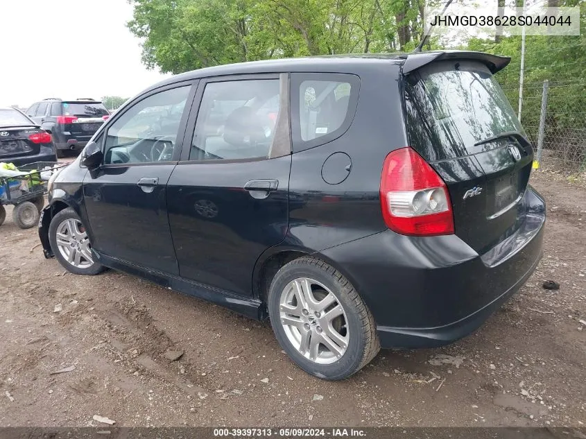 2008 Honda Fit Sport VIN: JHMGD38628S044044 Lot: 39397313