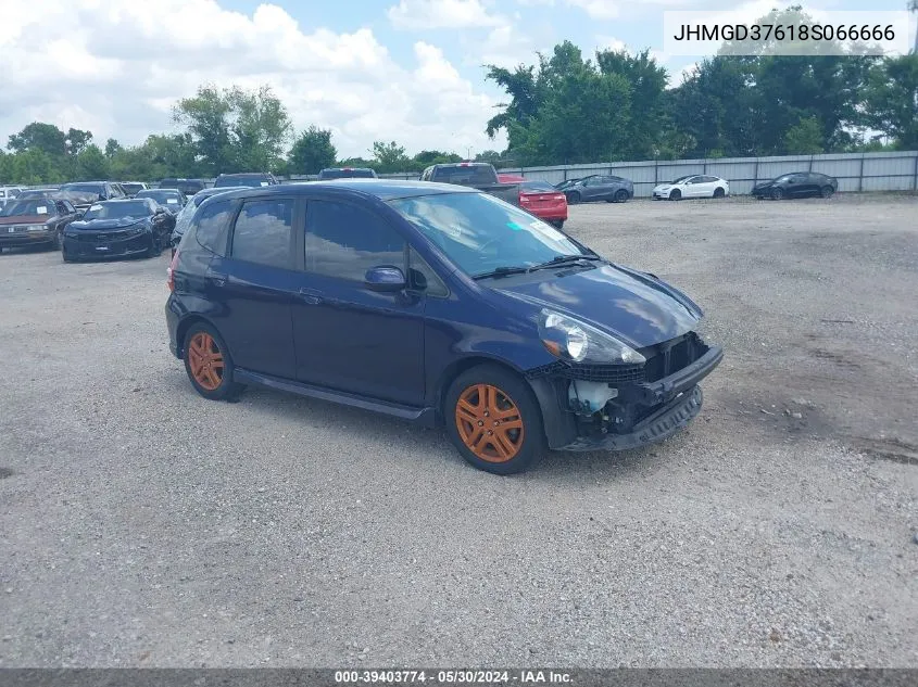 JHMGD37618S066666 2008 Honda Fit Sport