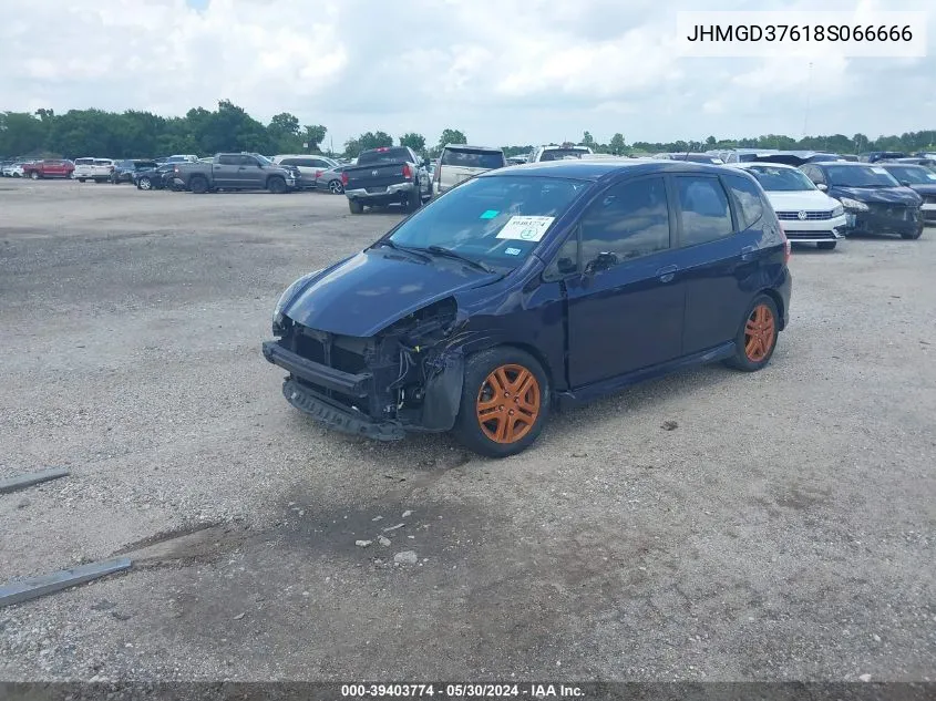 JHMGD37618S066666 2008 Honda Fit Sport