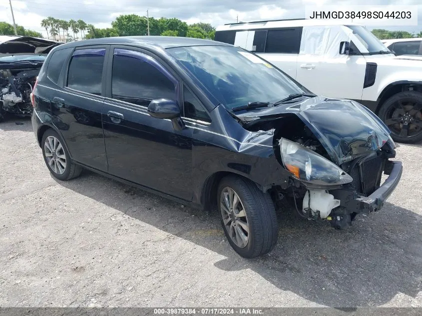 JHMGD38498S044203 2008 Honda Fit