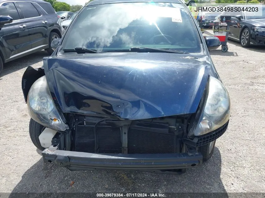 JHMGD38498S044203 2008 Honda Fit