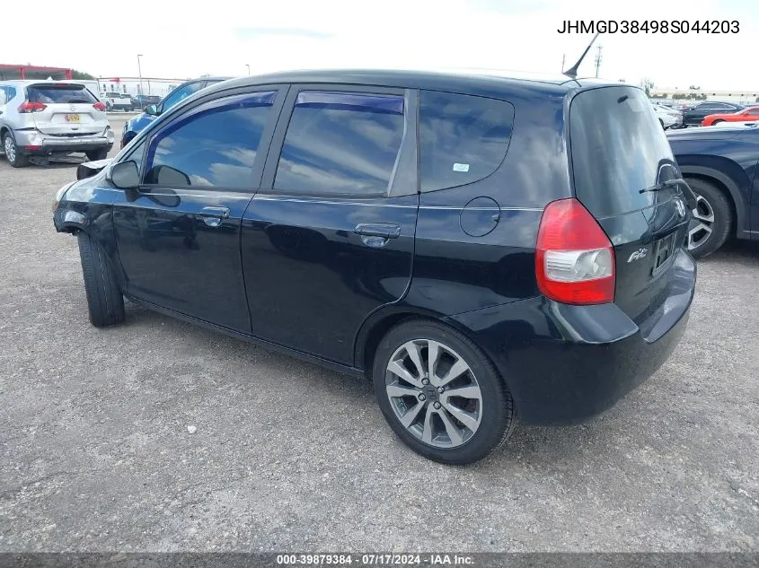 JHMGD38498S044203 2008 Honda Fit