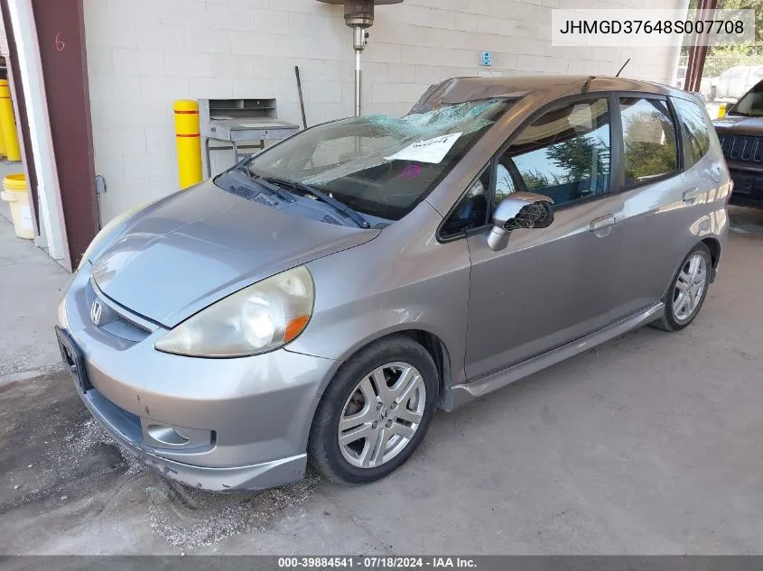 JHMGD37648S007708 2008 Honda Fit Sport