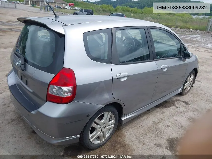 JHMGD38688S009282 2008 Honda Fit Sport