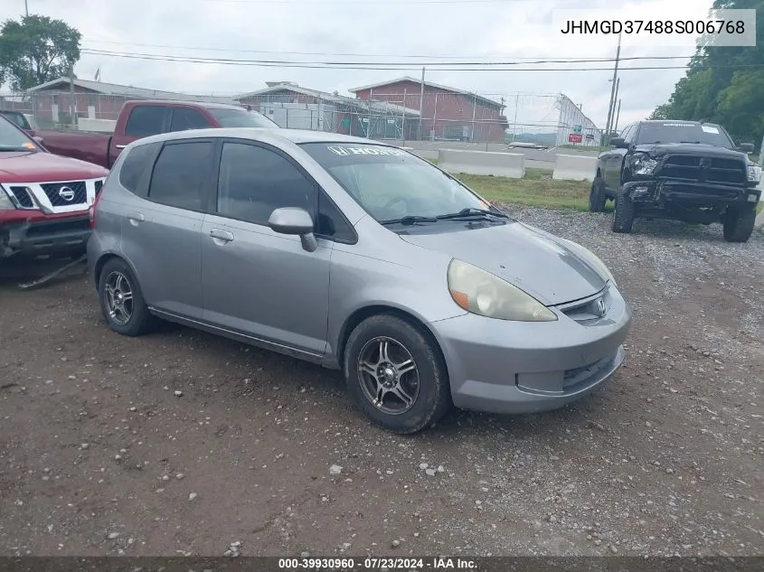 JHMGD37488S006768 2008 Honda Fit