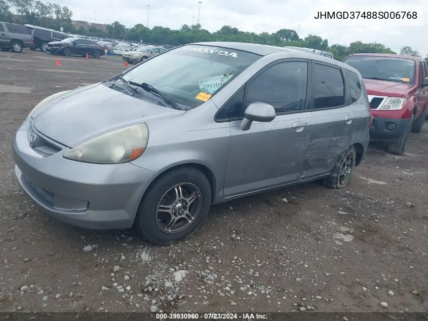 JHMGD37488S006768 2008 Honda Fit