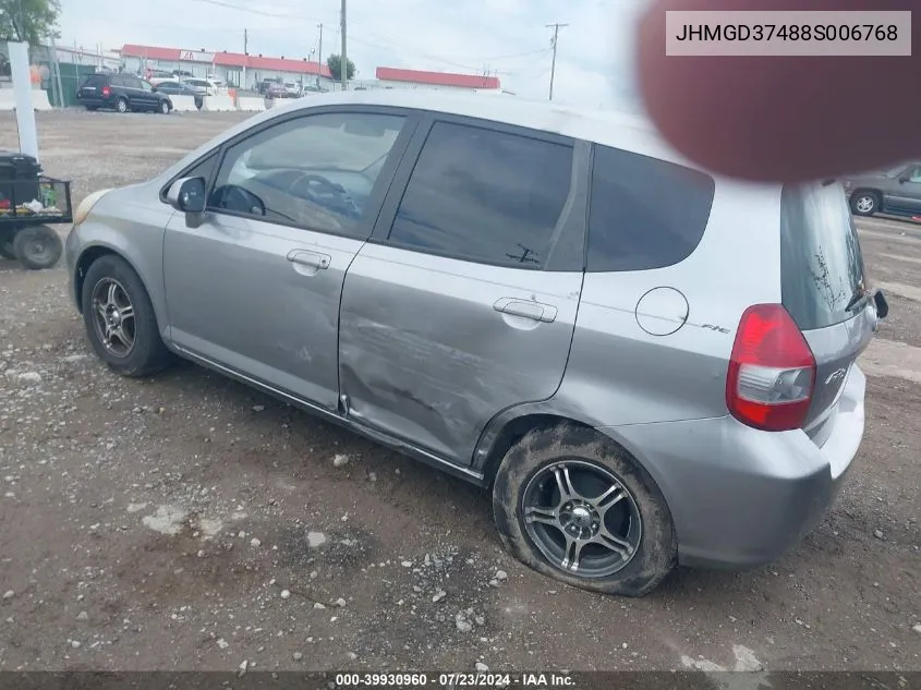 JHMGD37488S006768 2008 Honda Fit