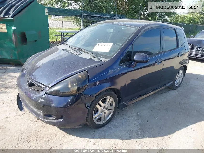 JHMGD38668S015064 2008 Honda Fit Sport