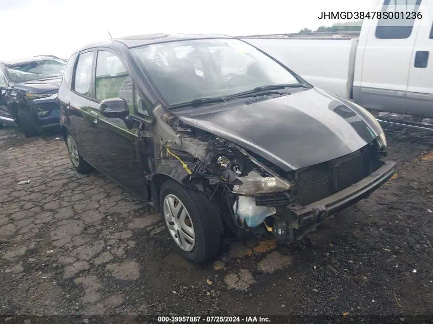 JHMGD38478S001236 2008 Honda Fit