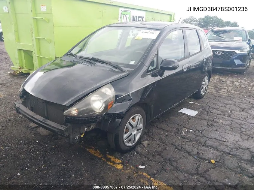 JHMGD38478S001236 2008 Honda Fit