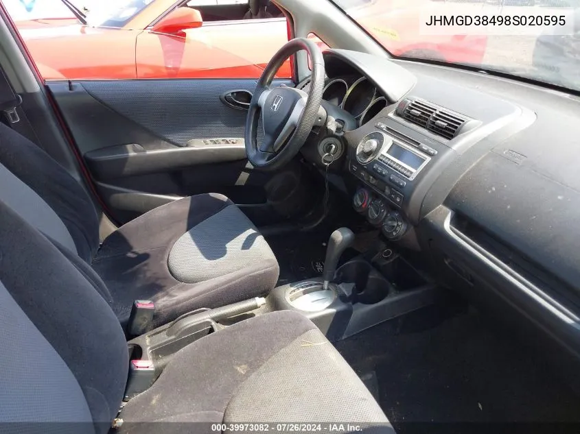 JHMGD38498S020595 2008 Honda Fit